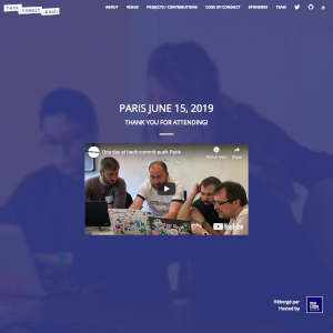 Paris 2019 website thumbnail